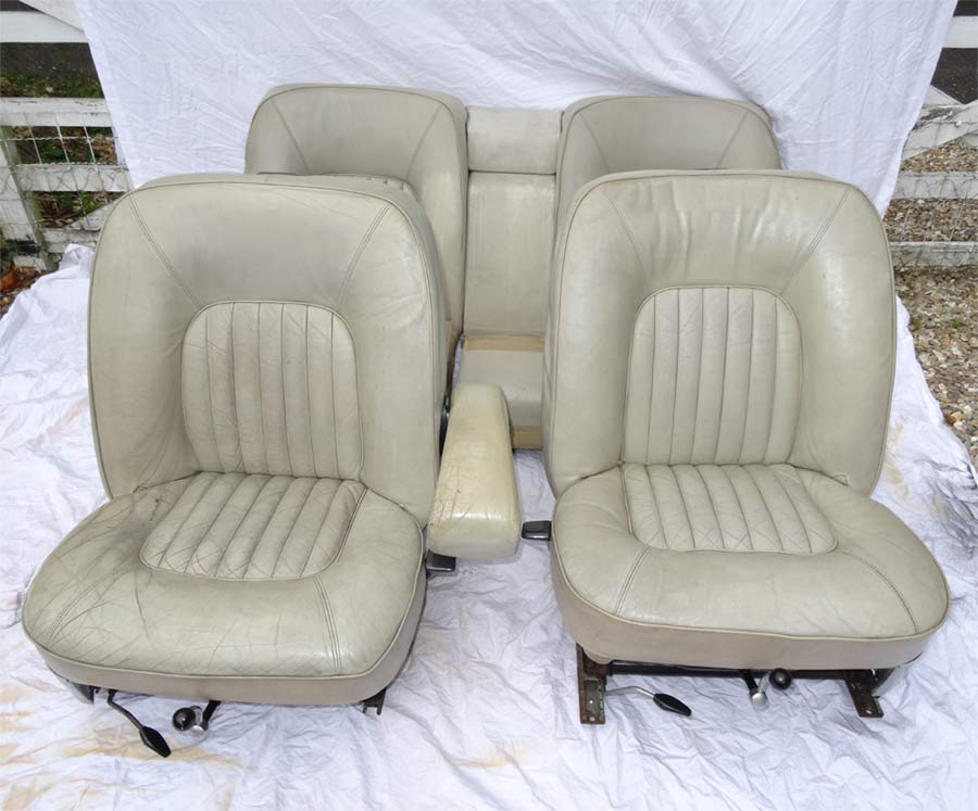 Rover P5B Leather Seat Restoration 1