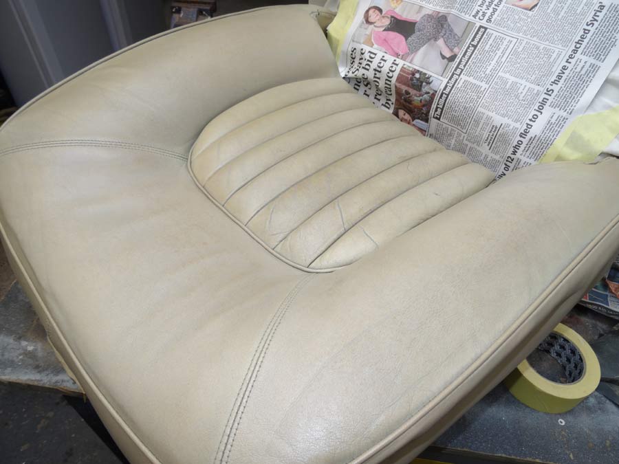 Rover P5b Leather Seat Restoration 4